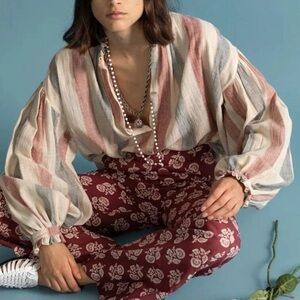 Alex of bohemia women’s poet Britannia blouse size XS